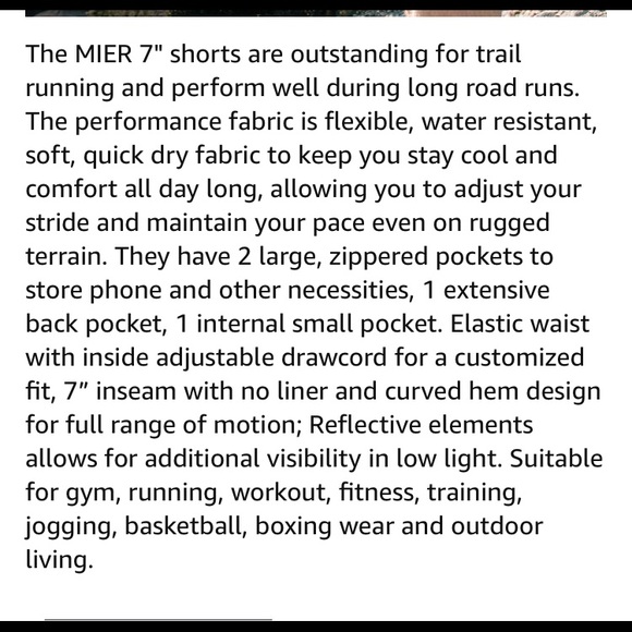 NWT Mens Workout Shorts - Picture 6 of 7